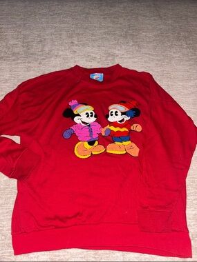 Red Mickey & Minnie Winter Sweatshirt - Disney